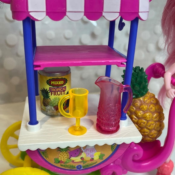 Enchantimals 🍍🧃Fruit Cart with Shopkins 🍦Peppa Mint Ice Cream Cart - Picture 8 of 11